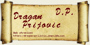 Dragan Prijović vizit kartica
